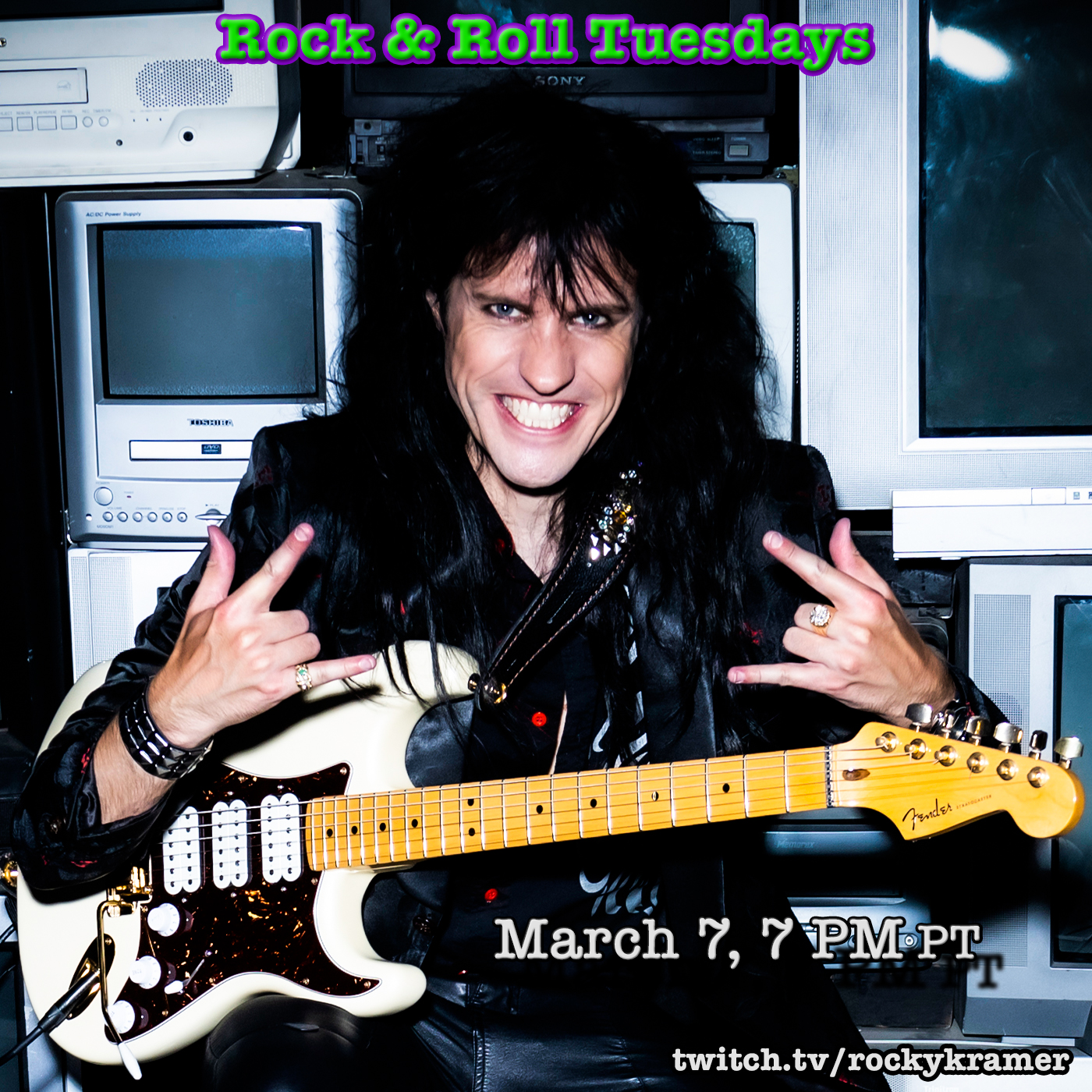 Rocky Kramer’s Rock & Roll Tuesdays Presents “March Madness” On March 8th , 2023, 7 PM PT on Twitch